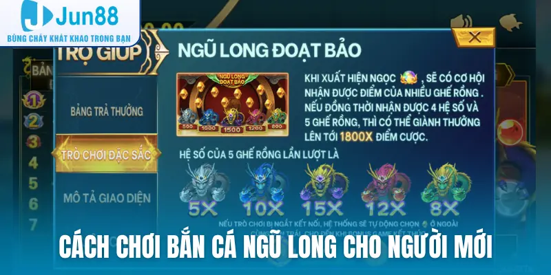 Cách chơi bắn cá Ngũ Long cho người mới